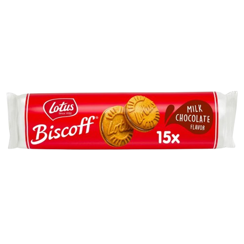 لوتس بسكوف حليب وشوكولية 150 جم 15x